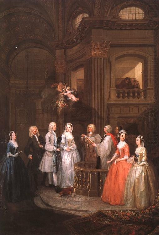 The Wedding of Stephen Beckingham and Mary Cox, William Hogarth